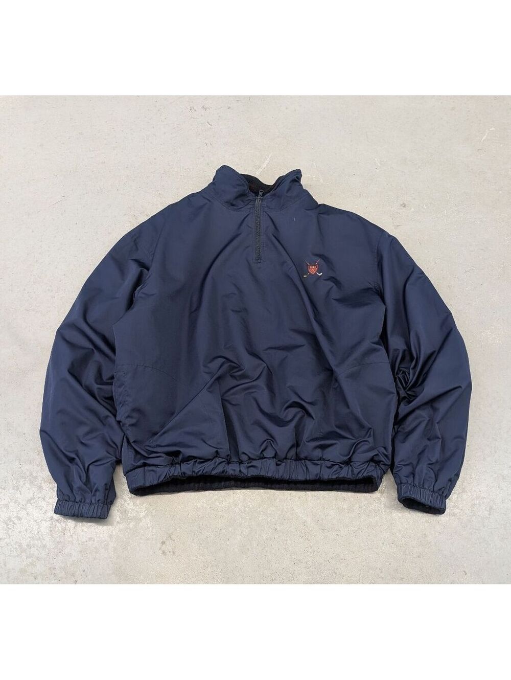 Vintage Y2K Polo Ralph Lauren Gold Reversible Windbreaker